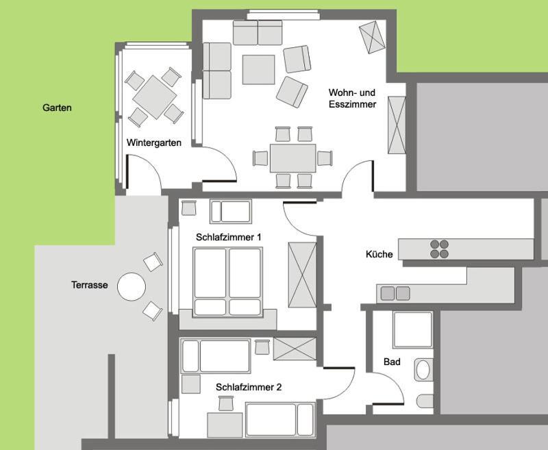 Ferienwohnung Harms 希茨阿克 外观 照片